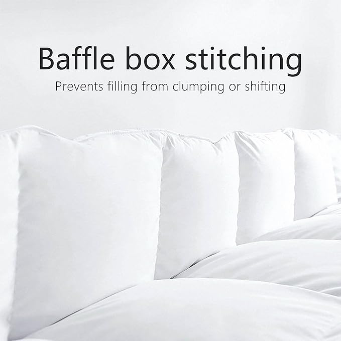 TEXARTIST Premium 2100 Series Twin Comforter All Season Breathable White - Image 3