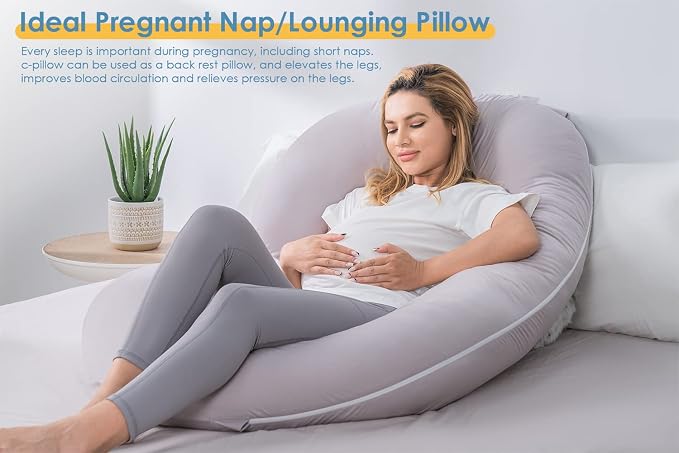INSEN Cooling Pregnancy Pillow, Maternity Pillow - Image 8