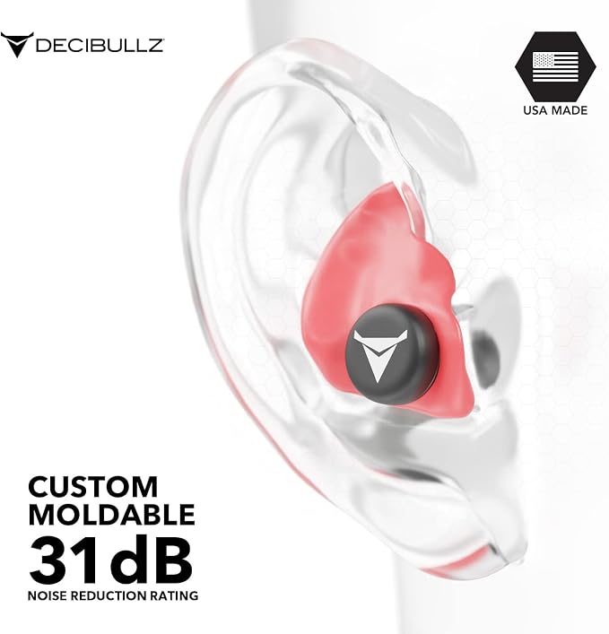 Decibullz - Custom Molded Earplugs, 31dB Highest NRR, Comfortable Hearing - Image 4