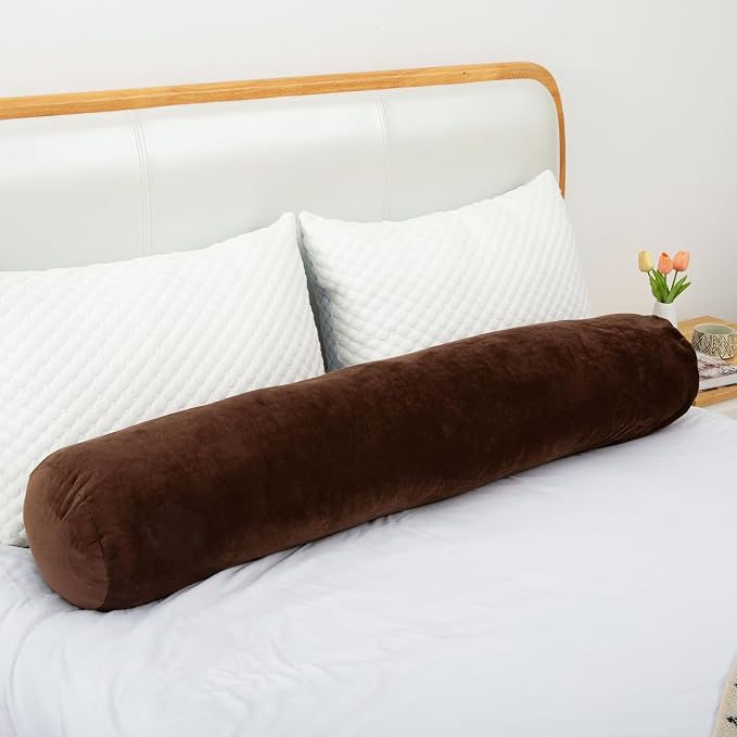 1 MIDDLE ONE Round Body Pillow for Adults, Long Bolster Pillow for Bed - Image 7
