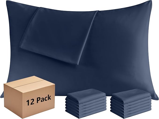 Pillowcases Queen 12 Pack, 20x30 Pillow Cases by Culve