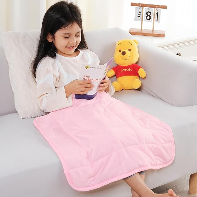 Topblan Weighted Lap Blanket 2 lbs, Summer Breathable Mini Weighted Lap Pad by Topblan