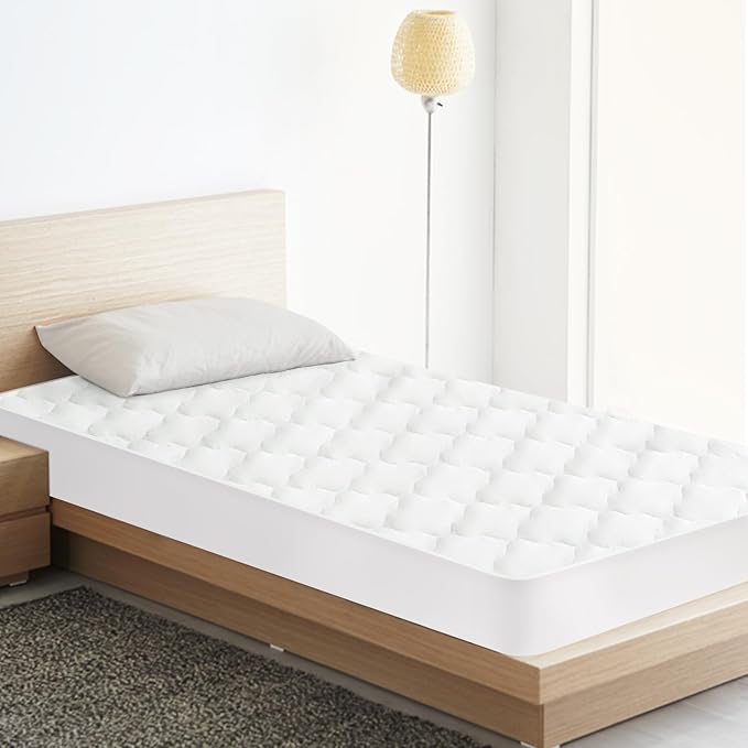 2 Pack Twin Extra Long Mattress Protector Pad Waterproof Quilted, Breathable & - Image 4