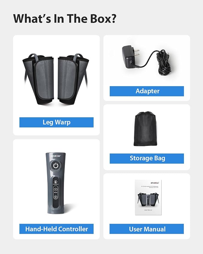 CINCOM Leg Massager for Circulation and Pain Relief, Air Compression Calf - Image 8