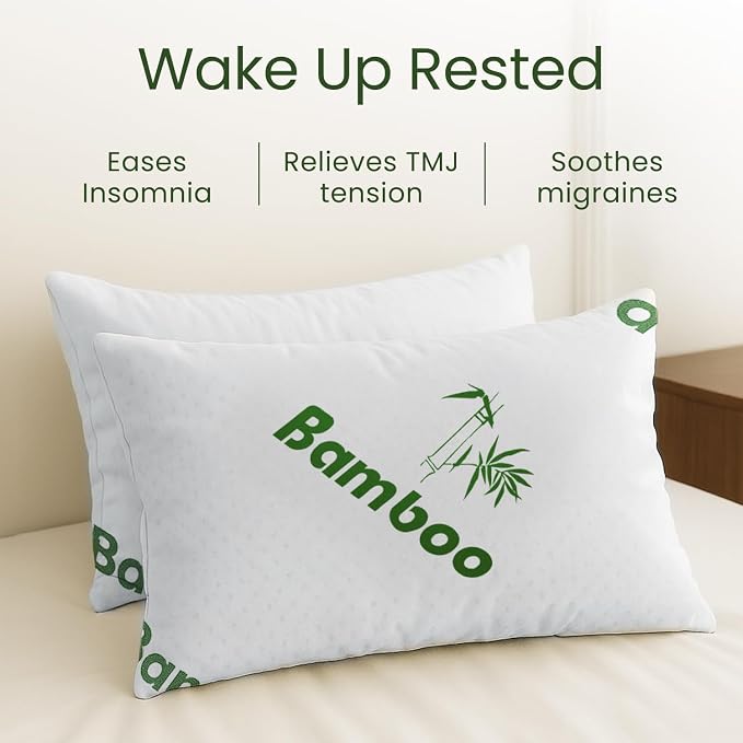Memory Foam Pillows Queen Size Set of 2 - Image 5