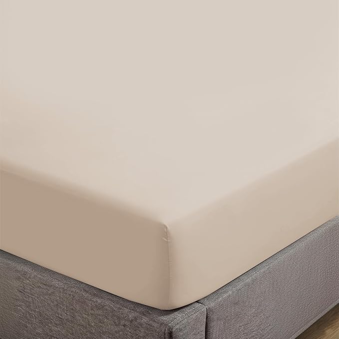 Feather & Stitch Fitted Bottom Sheet Only King Size 500 TC-1 Piece 100% Cotton by FEATHERSTITCHNEWYORK