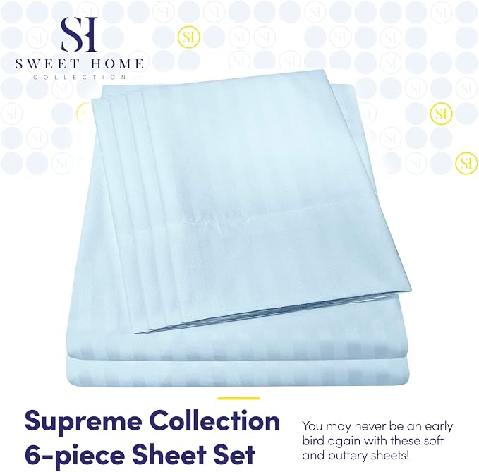 Dobby Stripe Queen Sheets - Image 2