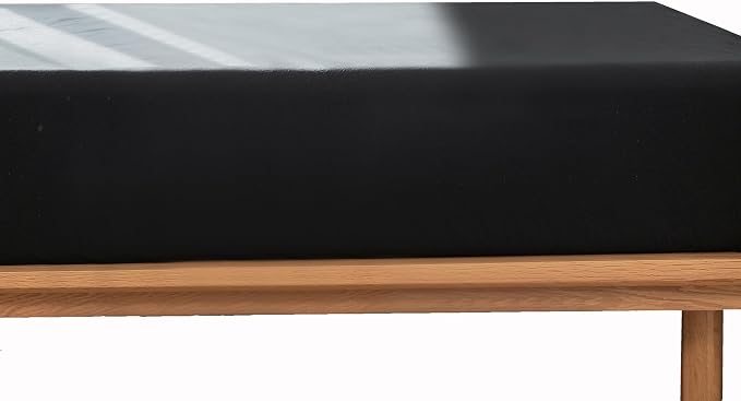 MooMee Fitted Bottom Sheet Only 100% Washed Cotton Linen Like Textured - Image 2
