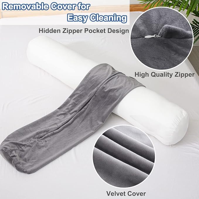 1 MIDDLE ONE Body Pillow for Adults, Bolster Pillow - Image 4