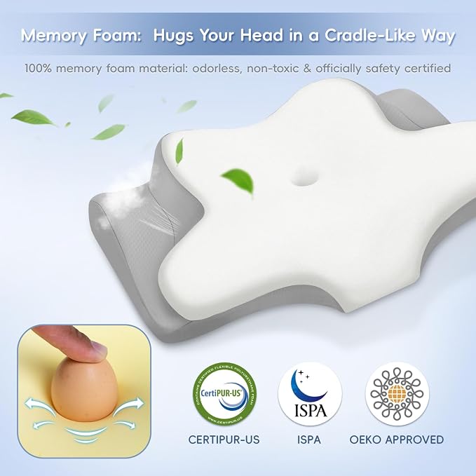 Cervical Neck Pillow, Memory Foam Pillows - Image 8