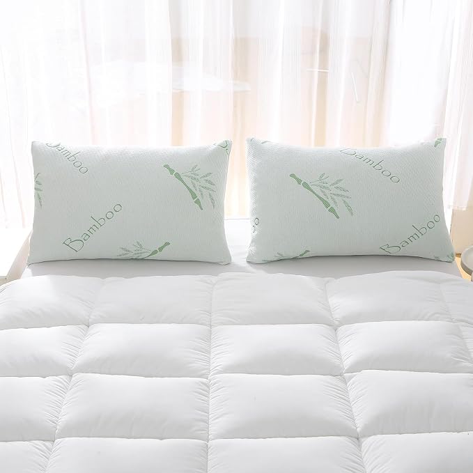 Shredded Memory Foam Pillows Set of 1, Cooling Zippered Breathable Memory Foam - Image 8