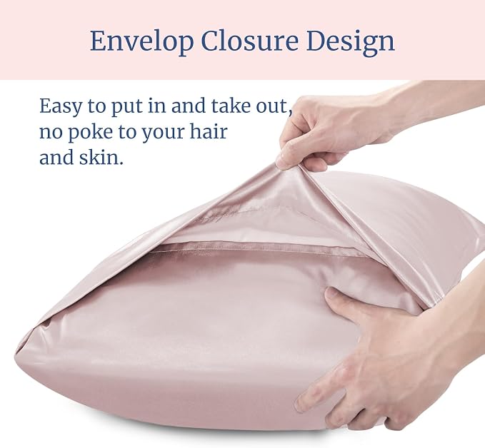 BEDELITE Satin Pillowcase for Hair and Skin, Super Soft and Cooling Similar to - Image 6
