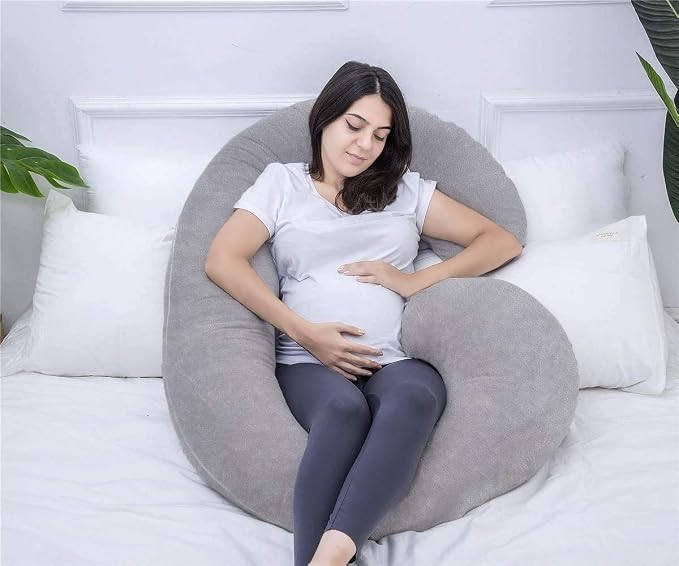 1 MIDDLE ONE Pregnancy Pillow, C Shaped Full Body Pillow - Image 4