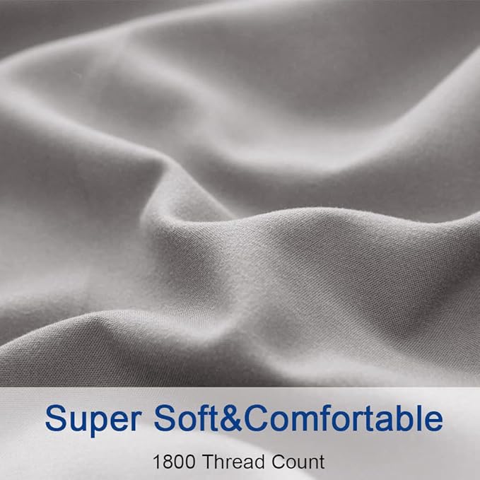 SONORO KATE Bed Sheet Set Super Soft Microfiber 1800 Thread Count Luxury - Image 5