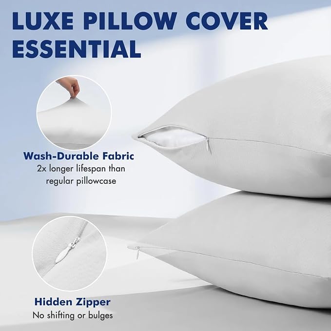 Elegear Cooling Pillow Cases for Hot Sleepers, Clean Fabric Silver Infused - Image 7