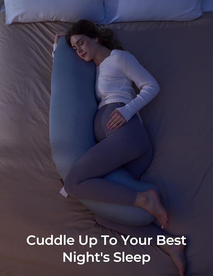 Momcozy J-Shaped Pregnancy Pillow - Image 7