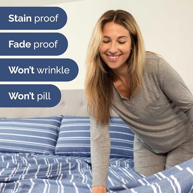 Short Queen Size 4 Piece Sheet Set - Image 7