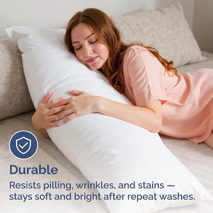 Body Pillowcases Set of 2-20x54 Long Body Pillow Case - Image 4