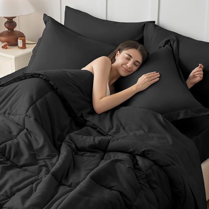 JOLLYVOGUE California King Comforter Set, Ultra-Soft Bed in a Bag Cal King Size - Image 6