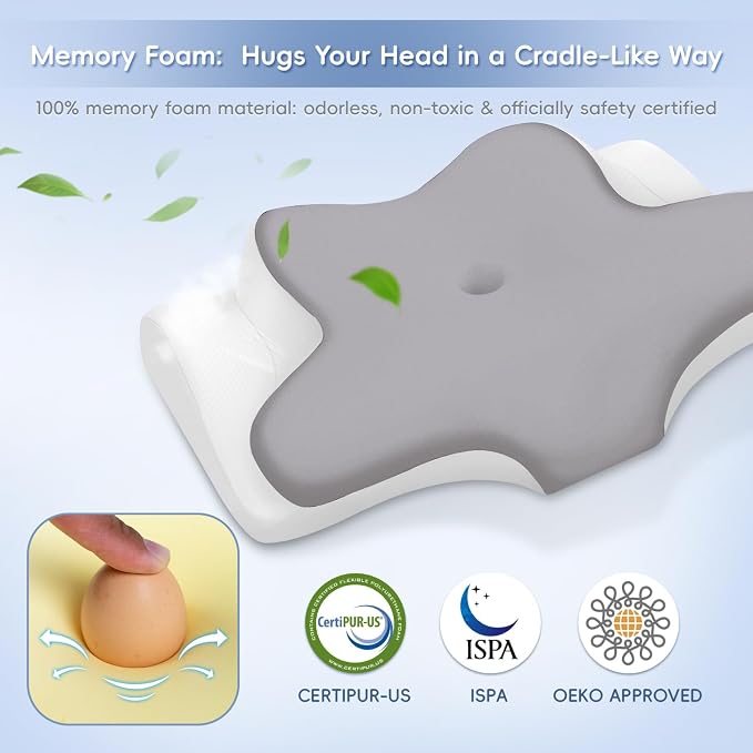 Cervical Neck Pillow, Memory Foam Pillows - Image 8