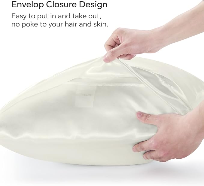 BEDELITE Satin Body Pillow Cover, Super Soft and Cooling Body Pillow Pillowcase - Image 4