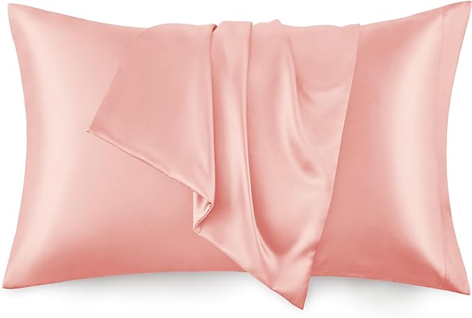 Love's cabin Satin Pillowcase Set of 2 Standard Size 20x26, Cooling Pillow by Lovescabin