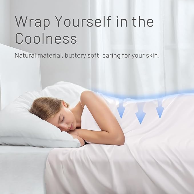 Kamas Oversized Bamboo Pillowcase Set of 2 | 100% Naturally Grown | Ultra Soft - Image 4