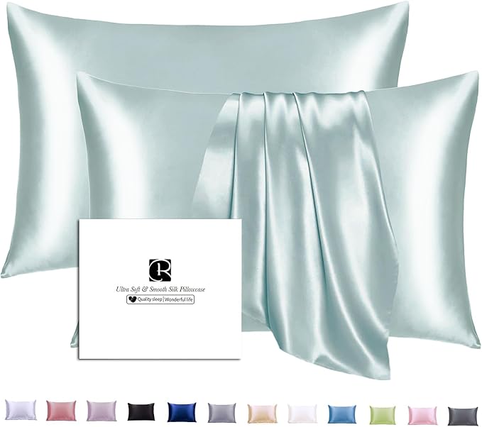 Ravmix Silk Pillow Cases 2 Pack by Ravmix