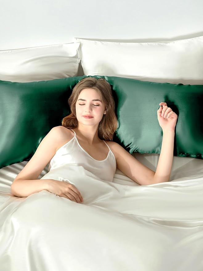 THXSILK Set of 2 100% Mulberry Silk Pillowcase - Image 3