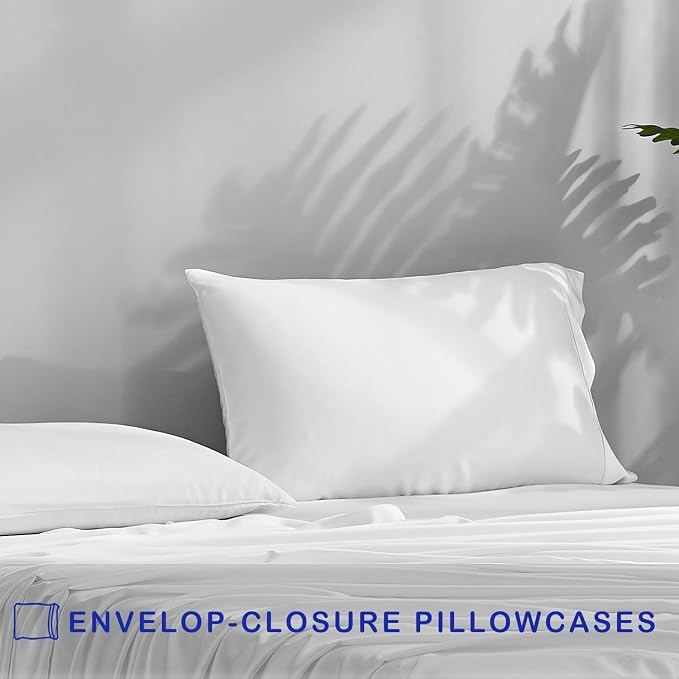 ACCURATEX Cooling Pillow Cases Set of 2, Rayon Derived from Bamboo, Breathable - Image 4
