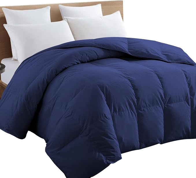 TEXARTIST Premium 2100 Series Queen Comforter All Season Breathable Navy Blue - Image 7