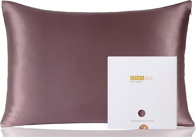 ZIMASILK 100% Pure Mulberry Silk Pillowcase by ZIMASILK