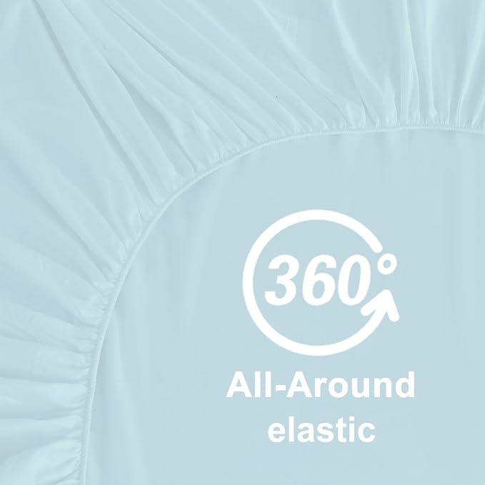 Hotella 100% Microfiber Full Size Fitted Sheet Only, Machine Washable and - Image 5