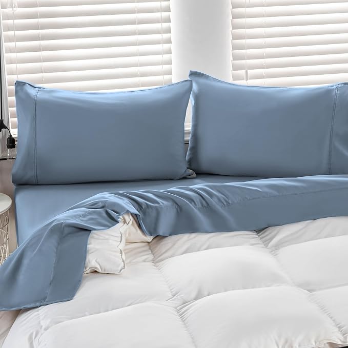 Kingnex Oversized King Flat Sheet 132x110 - Image 5