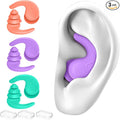 Swimming Ear Plugs for Adults, 3 Pairs Waterproof Reusable Silicone Swim by FNGXX