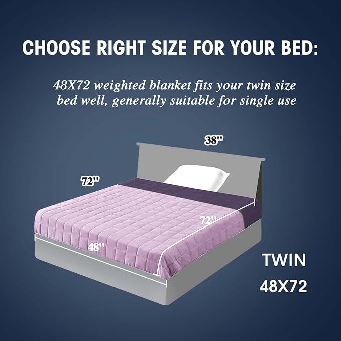 yescool Weighted Blanket for Adults Cooling Heavy Blanket for Sleeping Perfect - Image 2