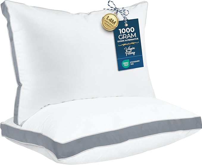 Utopia Bedding Bed Pillows for Sleeping Queen Size, Soft & Fluffy Pillow by UTOPIABEDDING
