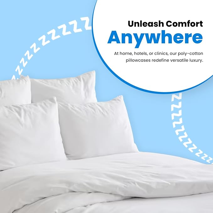 Avalon Bedding Pillow Cases Standard Size White Pillow Cases Set of 12 Cotton - Image 6