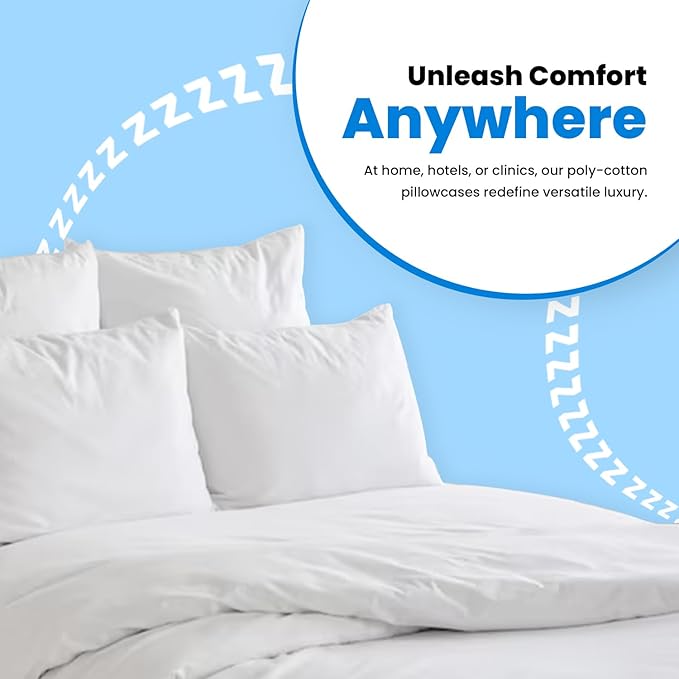 Avalon Bedding Pillow Cases Standard Size White Pillow Cases Set of 24 Cotton - Image 5