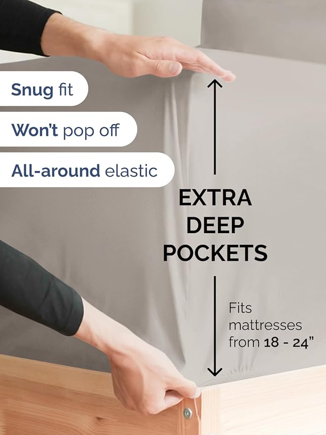Extra Deep Twin Sheet Set - Image 3