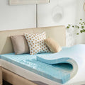 SINWEEK 3 Inch Mattress Topper 5-Zone Memory Foam Mattress Topper Pressure by SINWEEK