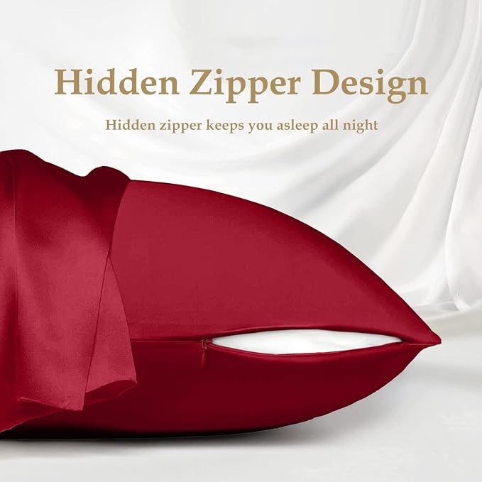 INSSL Silk Pillowcase for Women, Mulberry SIL Pillowcase for Hair and Skin and - Image 5