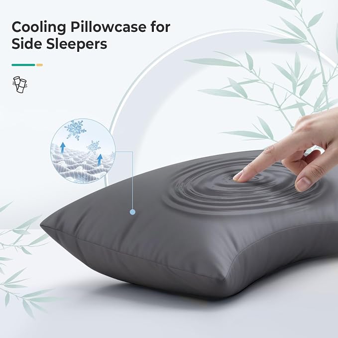 Cooling Curved Queen Pillow Case - Image 2