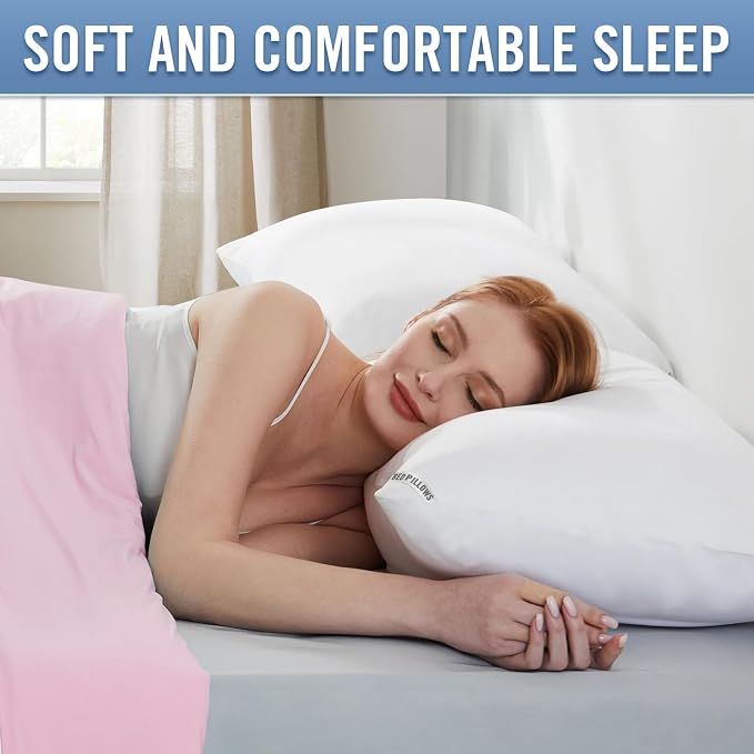Piwaal Luxury Hotel Pillows for Sleeping 4 Pack, Bed Pillows Standard Size Set - Image 6