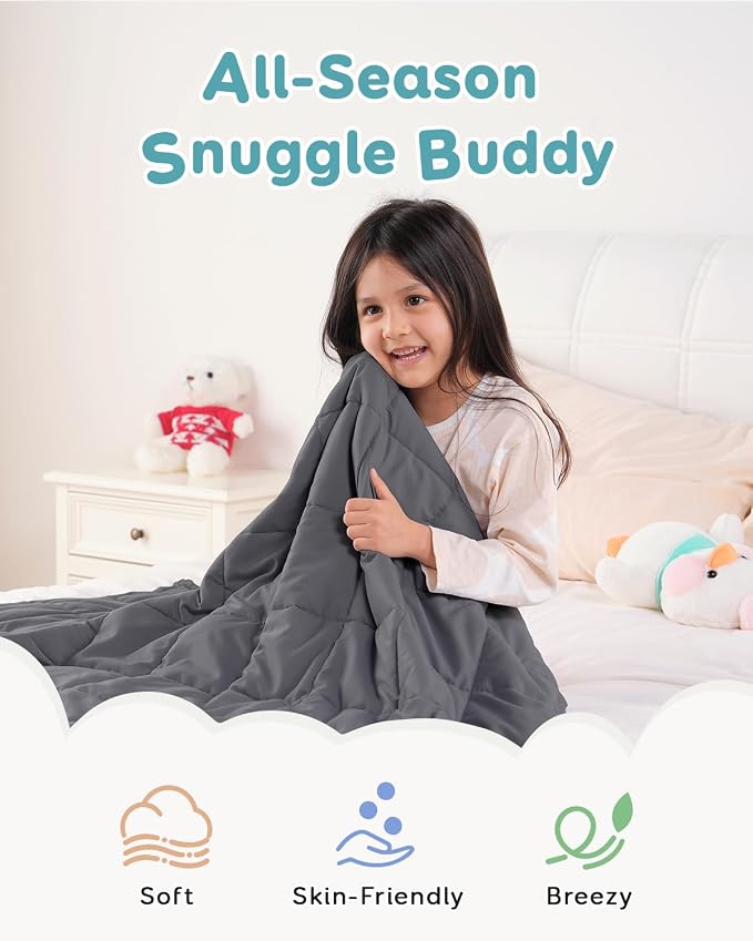 Topblan Weighted Blanket 7 lbs, Small Weighted Blanket 7 Pounds, Mini Heavy - Image 3