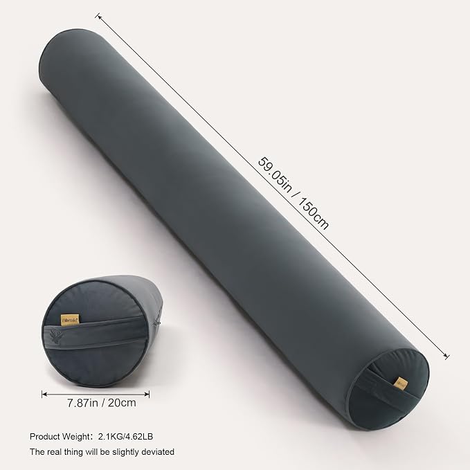 Body Pillow for Adults, Long Round Pillow, Big Cylindrical Pillow, Large Full - Image 2