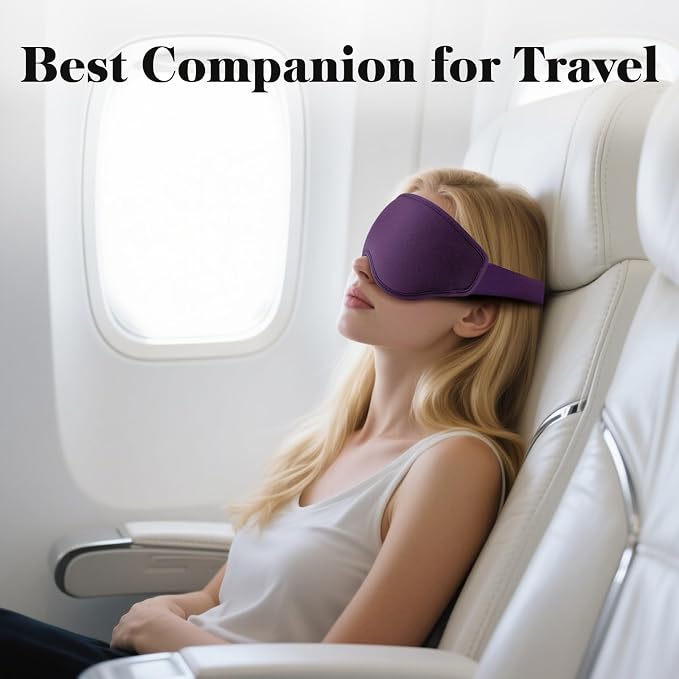 Fygrip 3D Eye Mask Sleep Mask for Men & Women, 100% Pressure-Free & Light - Image 6