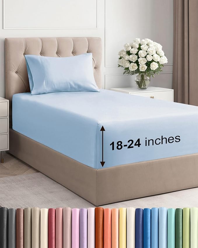 Extra Deep Twin Sheet Set by CGKUnlimited