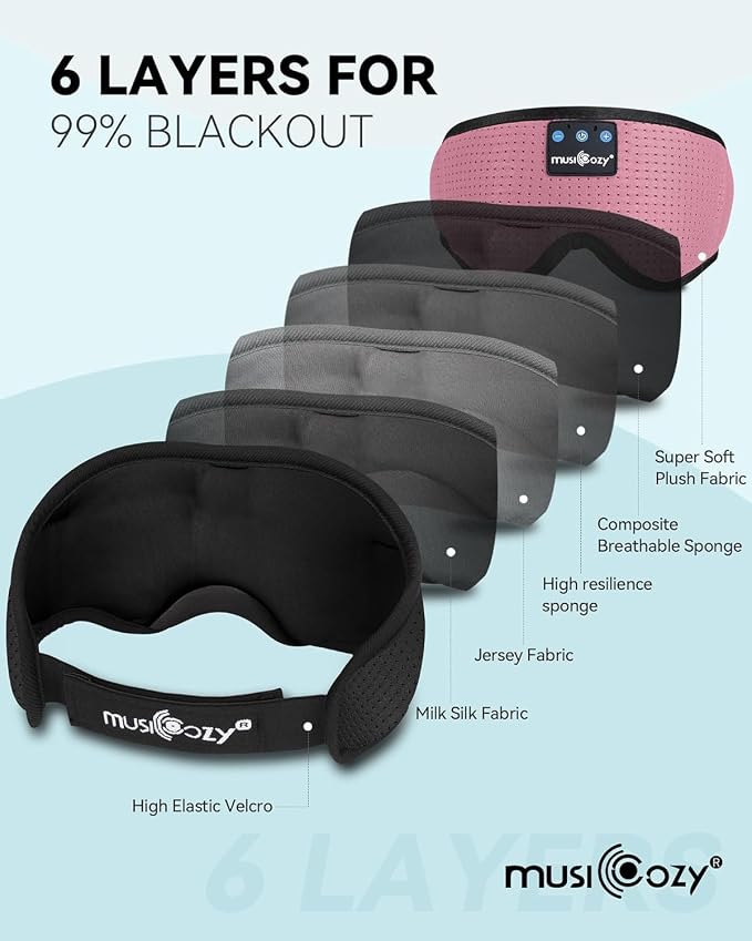 MUSICOZY Sleep Headphones, Wireless Music Earbuds Earphones - Image 3