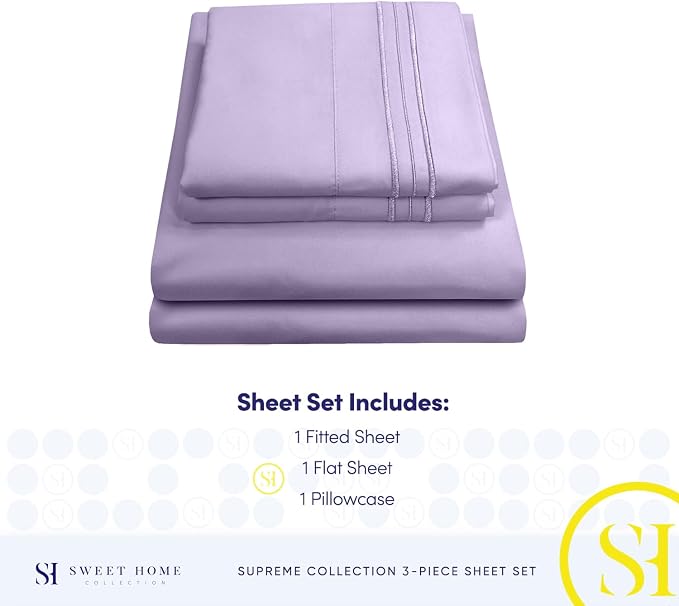 Twin XL Sheets - Breathable Luxury Sheets - 1800 Supreme Collection Extra Soft - Image 4